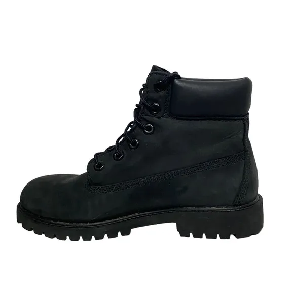 Timberland Junior Premium 6 Inch Waterproof School Prep Boots Black 6M 8W