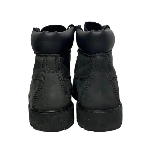 Timberland Junior Premium 6 Inch Waterproof School Prep Boots Black 6M 8W