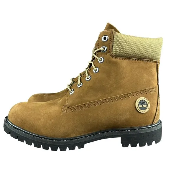 Timberland Men's 6&quot; Premium Medium Brown Olive Waterproof Boots Size 10 M