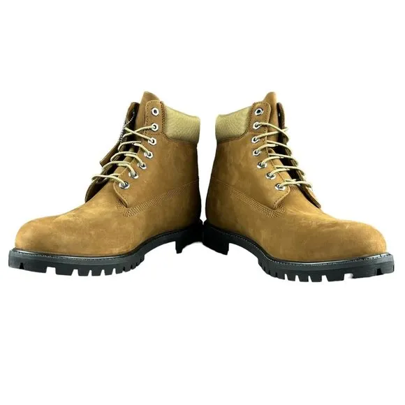 Timberland Men's 6&quot; Premium Medium Brown Olive Waterproof Boots Size 10 M