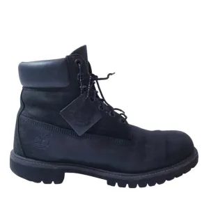 Timberland Mens size 10M 6&quot; Premium Waterproof Classic Black Leather Boots