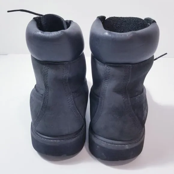Timberland Mens size 10M 6&quot; Premium Waterproof Classic Black Leather Boots