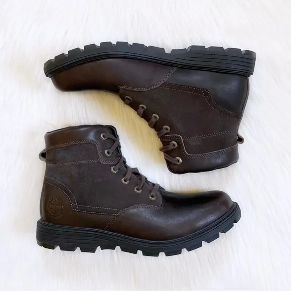 Timberland Men’s Walden Park 6 Inch Waterproof Dark Brown Leather Boots