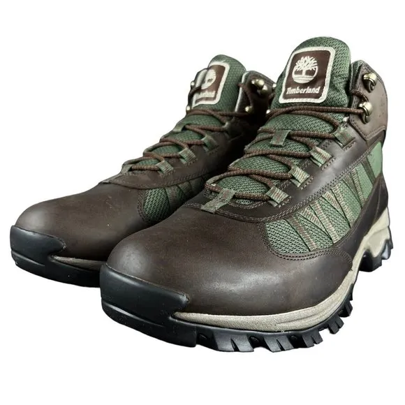 Timberland Mt. Maddsen Mid Dark Brown Waterproof Trail Boots Men's Size 7.5-13 M