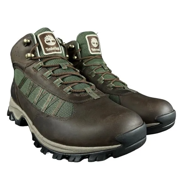 Timberland Mt. Maddsen Mid Dark Brown Waterproof Trail Boots Men's Size 7.5-13 M