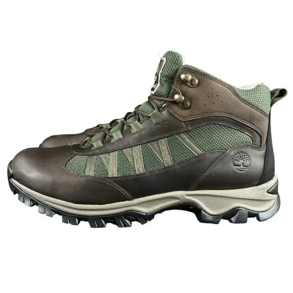 Timberland Mt. Maddsen Mid Dark Brown Waterproof Trail Boots Men's Size 7.5-13 M