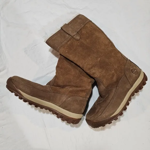 Timberland Tan MT. Hayes Waterproof Pull On Boots women's sz 8