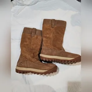 Timberland Tan MT. Hayes Waterproof Pull On Boots women's sz 8