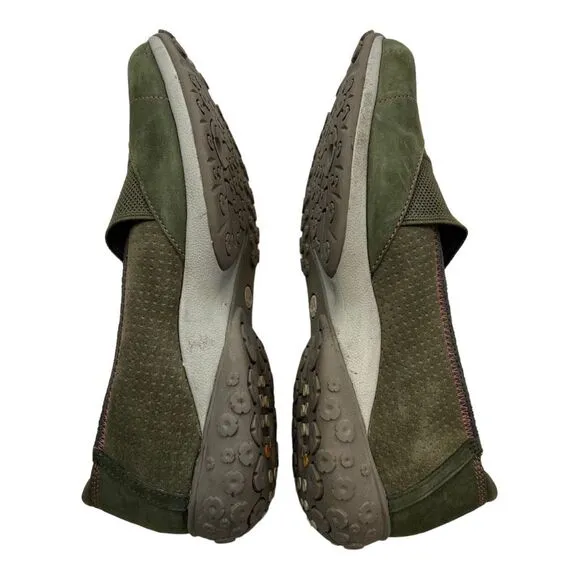 Timberland Womens Slip On Elastic Strap Mary Jane Sneaker Shoes Green Size 8.5M