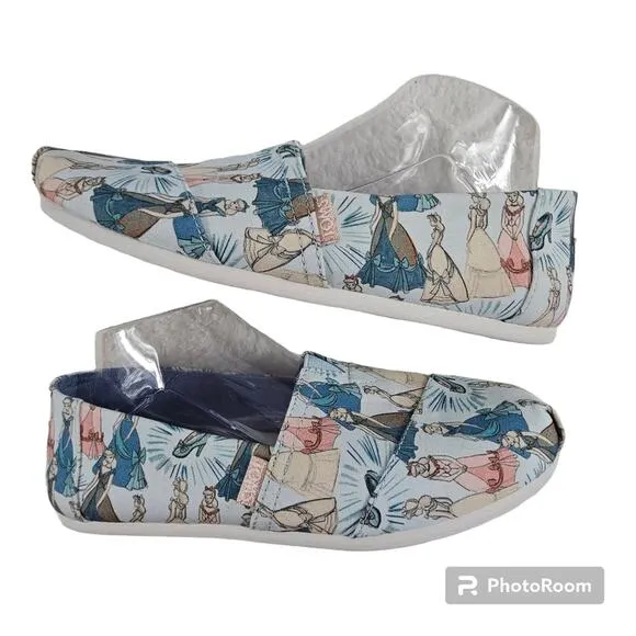 TOMS Disney Princess Alpargatas NWOT Women's Size 10