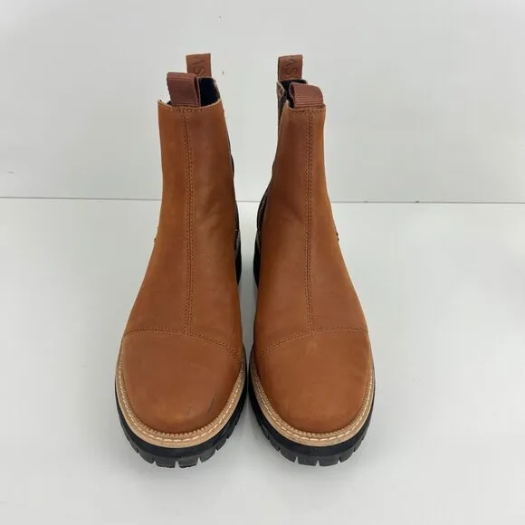TOMS Women's Dakota Water Resistant Leather Chelsea Boots leopard print Size 9 M