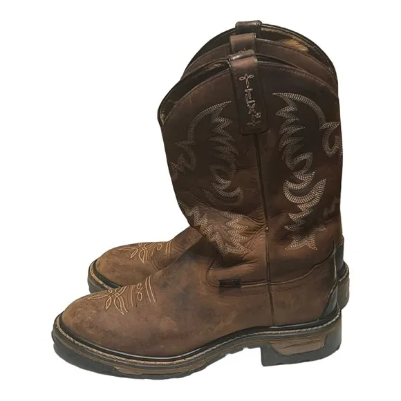 Tony Lama 7.5 TLX Western Work Boots Durable Comfortable Rugged Cowboy Workwear