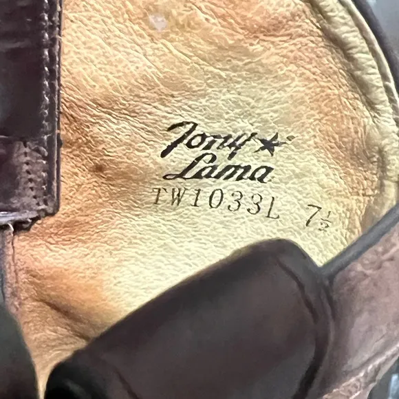 Tony Lama 7.5 TLX Western Work Boots Durable Comfortable Rugged Cowboy Workwear