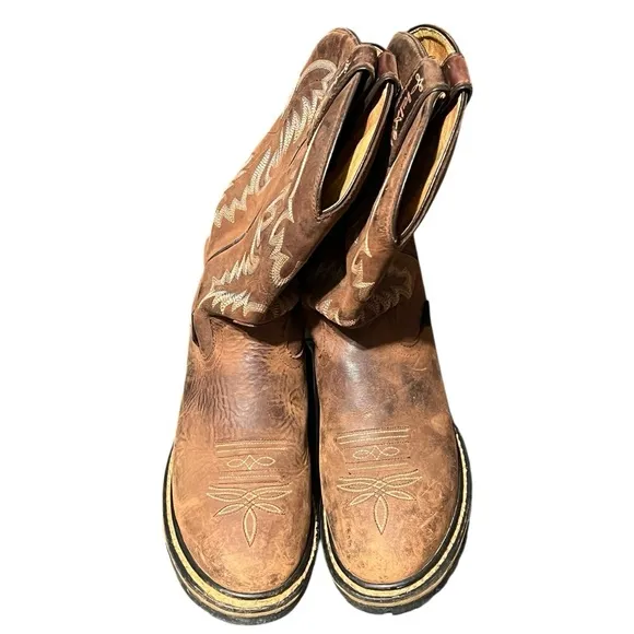 Tony Lama 7.5 TLX Western Work Boots Durable Comfortable Rugged Cowboy Workwear
