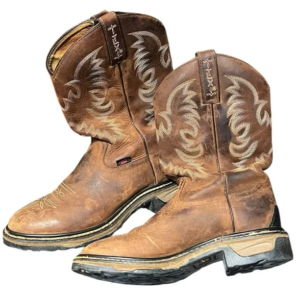 Tony Lama 7.5 TLX Western Work Boots Durable Comfortable Rugged Cowboy Workwear
