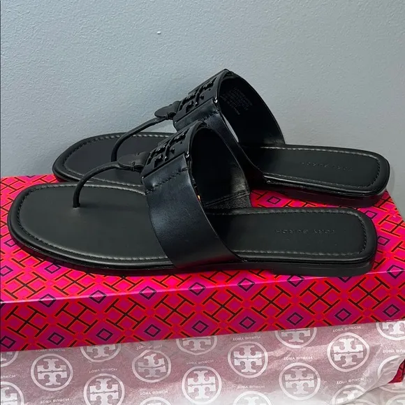Tory Buch georgia sandal calf leather clr-perfect black/006.             ord(19)
