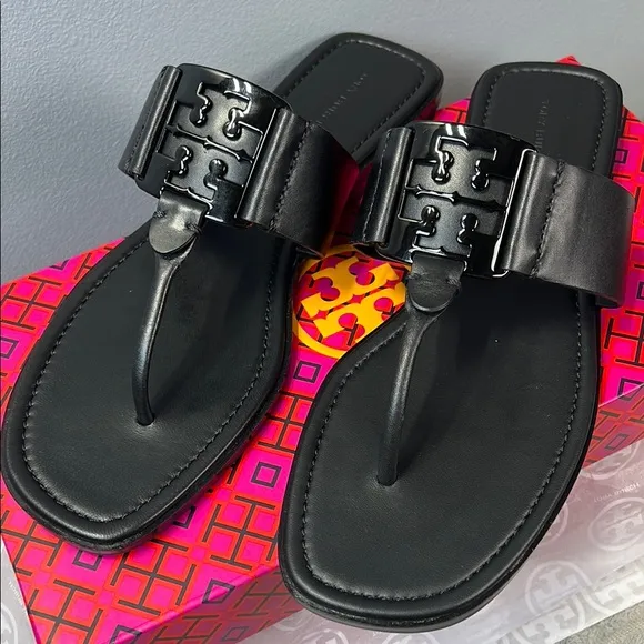 Tory Buch georgia sandal calf leather clr-perfect black/006.             ord(19)