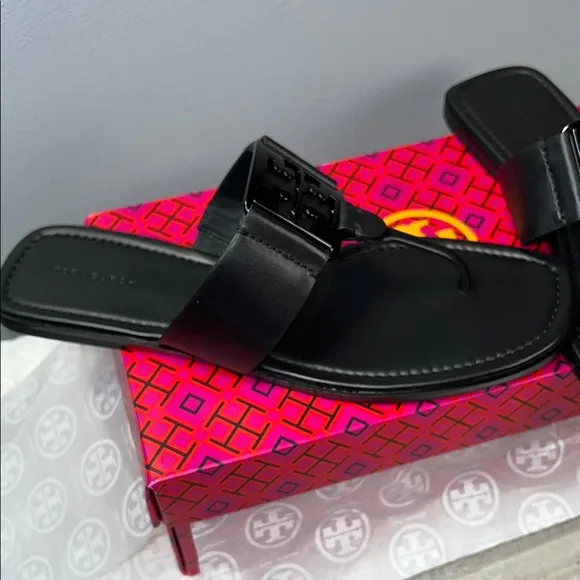 Tory Buch georgia sandal calf leather clr-perfect black/006.             ord(19)