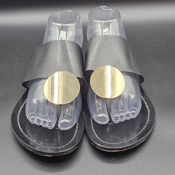 Tory Burch Benton Patos Disk Leather Sandal