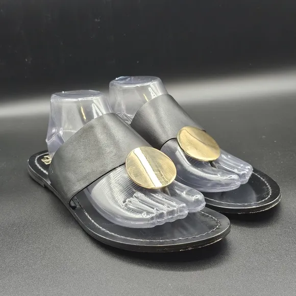 Tory Burch Benton Patos Disk Leather Sandal