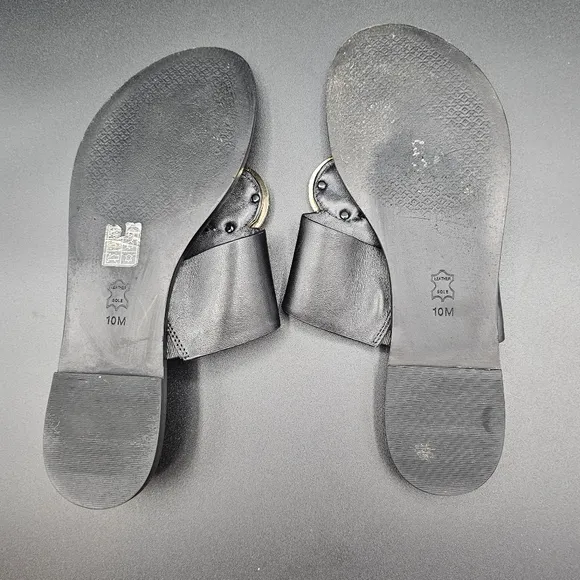 Tory Burch Benton Patos Disk Leather Sandal