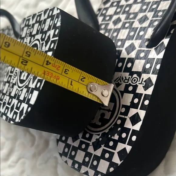 Tory Burch Black and White Sandals