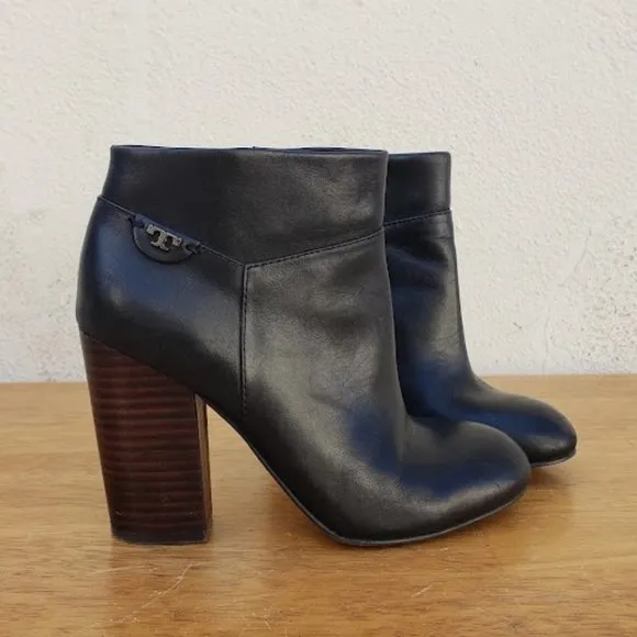 Tory Burch Black Fulton Ankle Booties