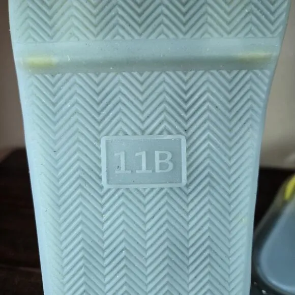 Tory Burch Bubble Jelly Womens Size 11 Squishy Sandals Slides Blue Green