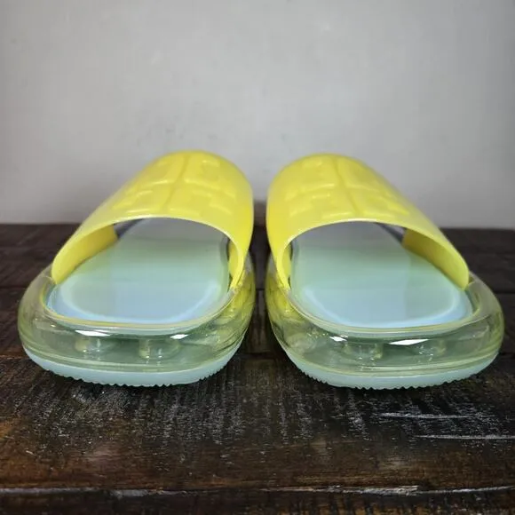Tory Burch Bubble Jelly Womens Size 11 Squishy Sandals Slides Blue Green