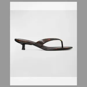 Tory Burch Capri Tortoiseshell Medallion Flip Flop Sandals (Orig. $278) w/tax