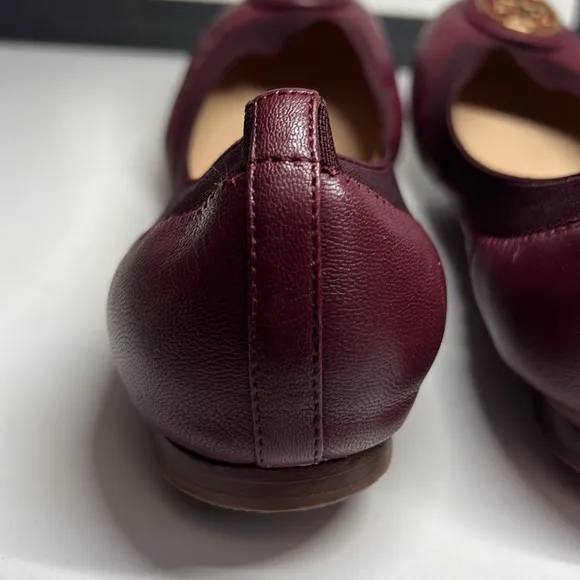 Tory Burch Caroline 2 Ballet Nellie Nappa Leather Elastic Women’s Size 8M