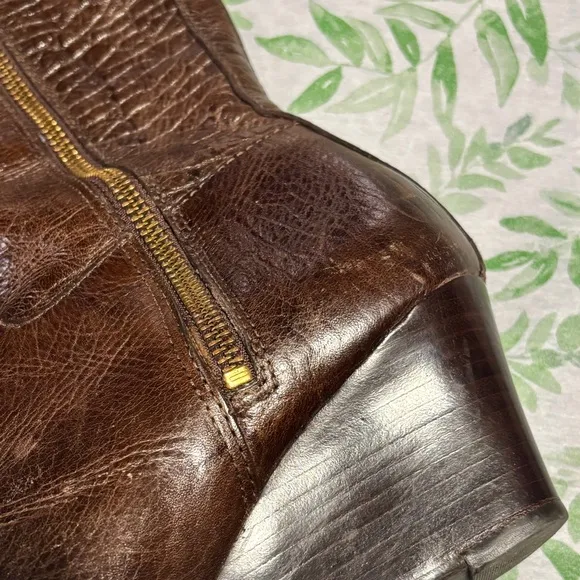 Tory Burch - Dabney Brown Heeled/Wedge Boots with Sleek Silhouette