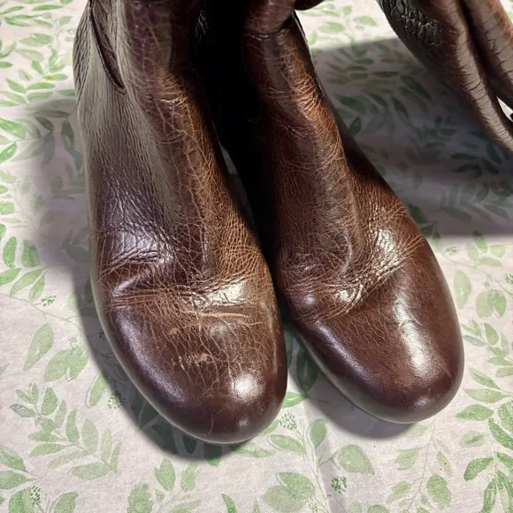 Tory Burch - Dabney Brown Heeled/Wedge Boots with Sleek Silhouette