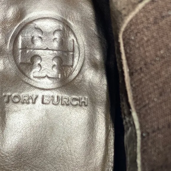 Tory Burch lather  metallic ankle boots size 8.5M
