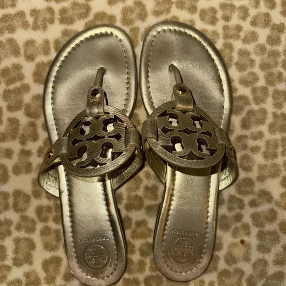 Tory Burch Metallic Sandals