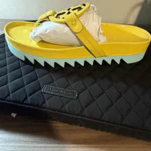 Tory Burch Miller Cloud Lug Soft Patent Leather Sandals