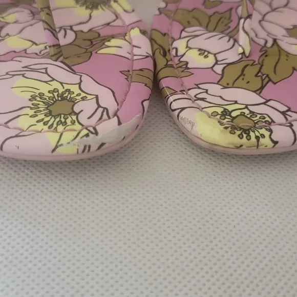 TORY BURCH MILLER FLORAL SANDALS FLIP FLOPS (sz 9)