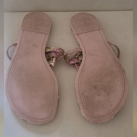 TORY BURCH MILLER FLORAL SANDALS FLIP FLOPS (sz 9)