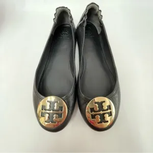 Tory Burch Minnie Ballet with Gold Metal Logo 9