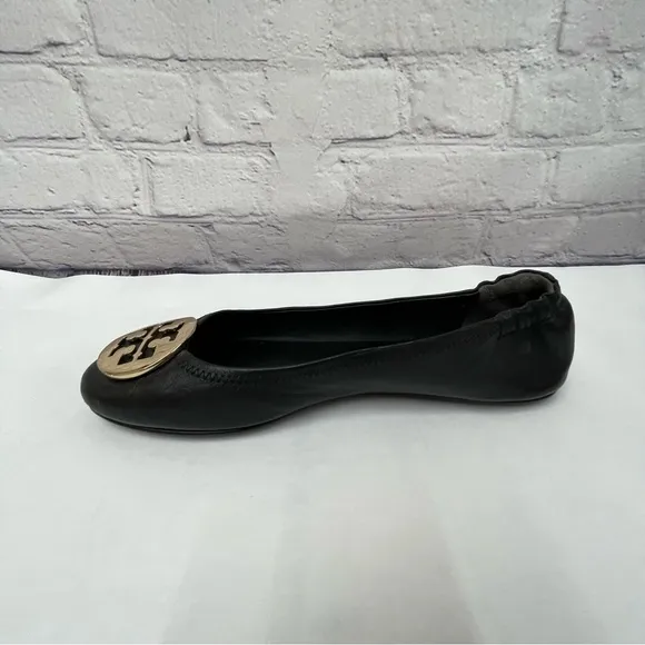 Tory Burch Minnie Ballet with Gold Metal Logo 9