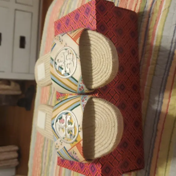 Tory Burch Multicolor Striped Sandals