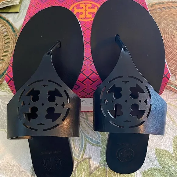 Tory Burch Navy Sandals