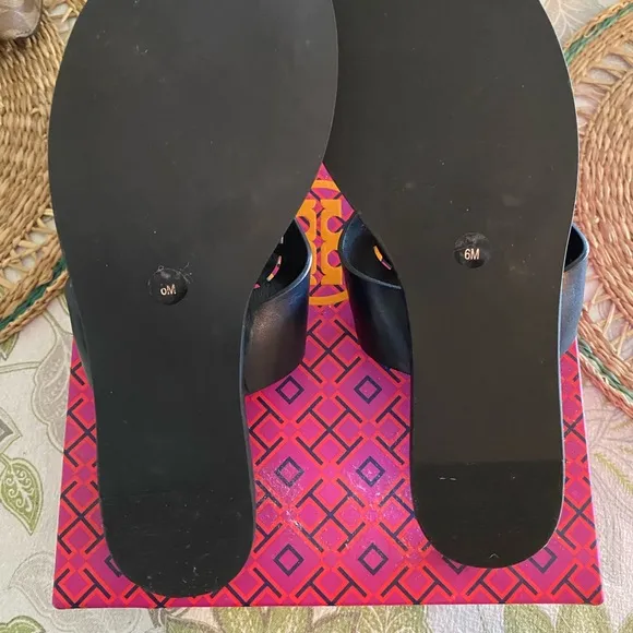 Tory Burch Navy Sandals