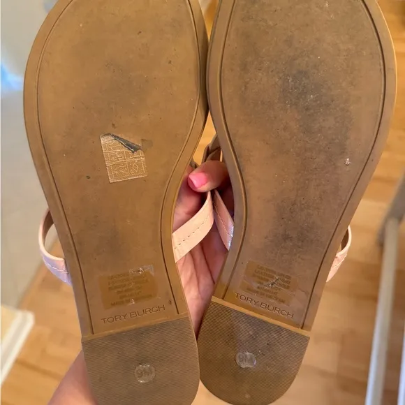 Tory Burch Neapolitan Patent Leather Sandals
