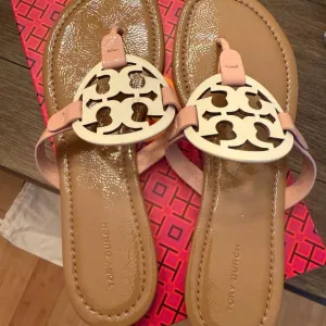 Tory Burch Neapolitan Patent Leather Sandals
