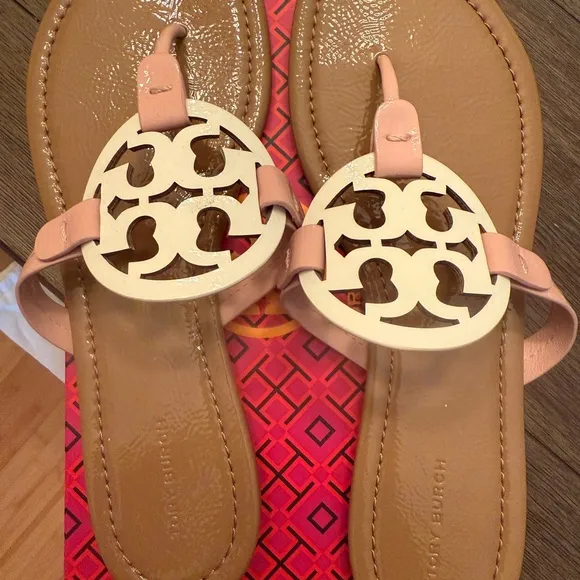 Tory Burch Neapolitan Patent Leather Sandals