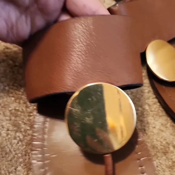 Tory Burch Patos Disk Leather Sandals