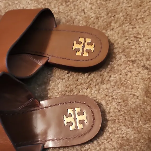 Tory Burch Patos Disk Leather Sandals