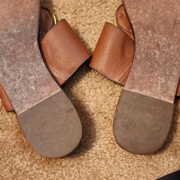 Tory Burch Patos Disk Leather Sandals