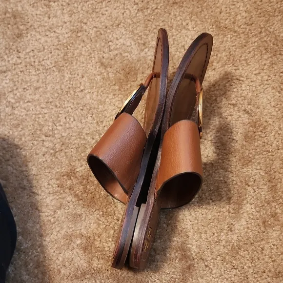 Tory Burch Patos Disk Leather Sandals